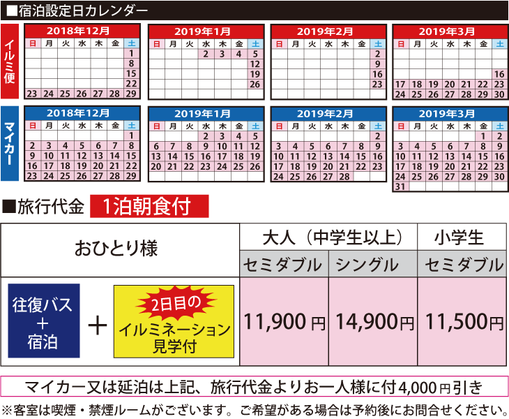 ツアー代金について