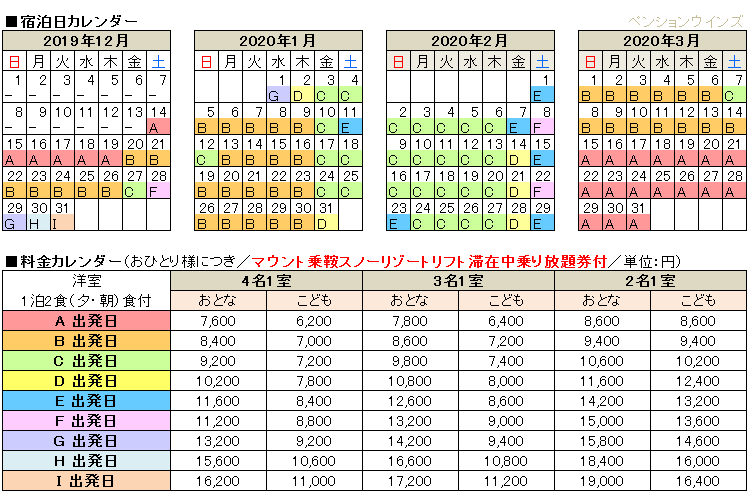 ツアー代金