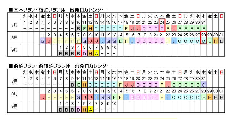 感謝祭プラン