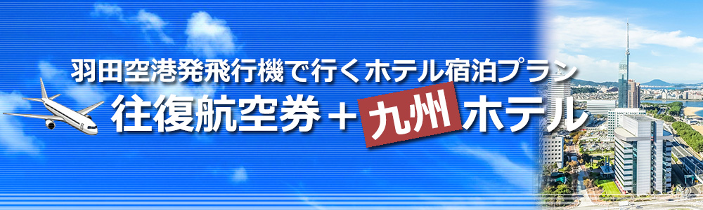 飛行機で行く羽田空港発九州宿泊プラン