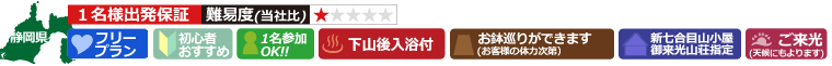 関西夜発3日間富士登山ツアー富士宮ルート個室山小屋登山フリープラン詳細